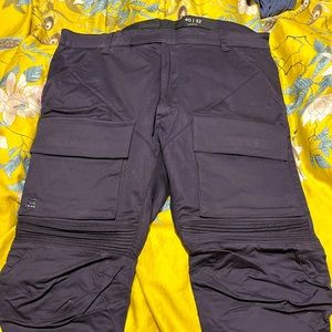 Blue baggy khaki pants